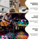 MSLITELY Disco Ball Light con 7 colores, cable de alimentación USB de 1,5 m - Lámpara de fiesta RGB LED con control remoto, sincronización de música, perfecta para DJs y actuaciones en el escenario, iluminación de escenario | Disco Ball Light | Lámpara a