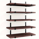 Estantes flotantes de madera clásicos, almacenamiento ajustable para colgar en pared, fácil instalación, ideal para cocina, sala y dormitorio