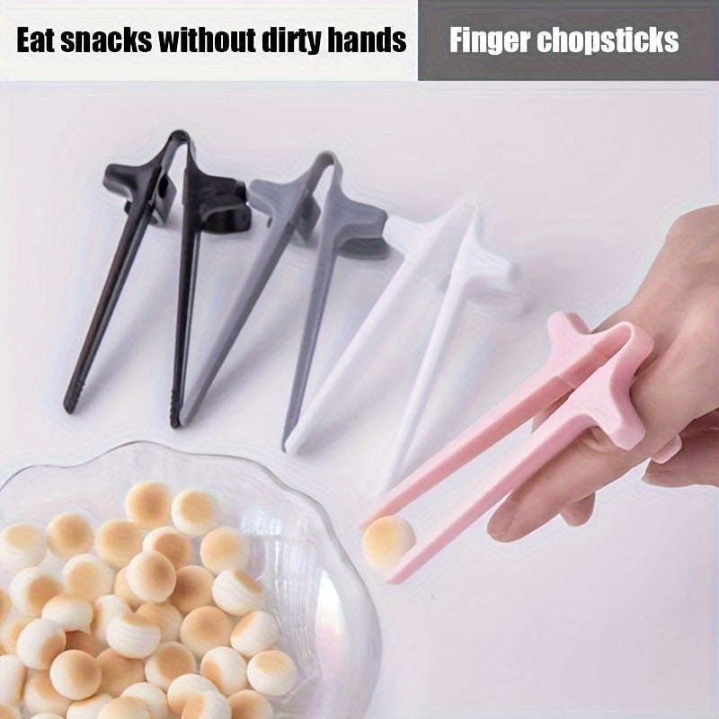 1-10 pares de palillos de plástico para dedos, utensilios de cocina multiusos para comer bocadillos, ideales para Halloween, Navidad, Pascua, Ramadán, graduaciones, fiestas y reuniones familiares