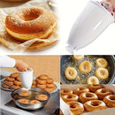 Fabricante de donas no eléctrico fácil de usar - Herramienta manual de plástico duradero para hornear en casa y en restaurantes, anillos uniformes, no se necesita electricidad, capacidad de hornear en gran cantidad, material fácil de limpiar, equipo de d