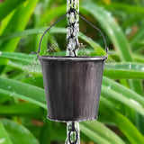 1pc Decoración para Villa Exterior, Cadena de Lluvia de Hierro Artístico en Forma de Cubo, Drenaje Creativo con Goteo de Agua, Adorno Colgante para Aleros, Regalo Único