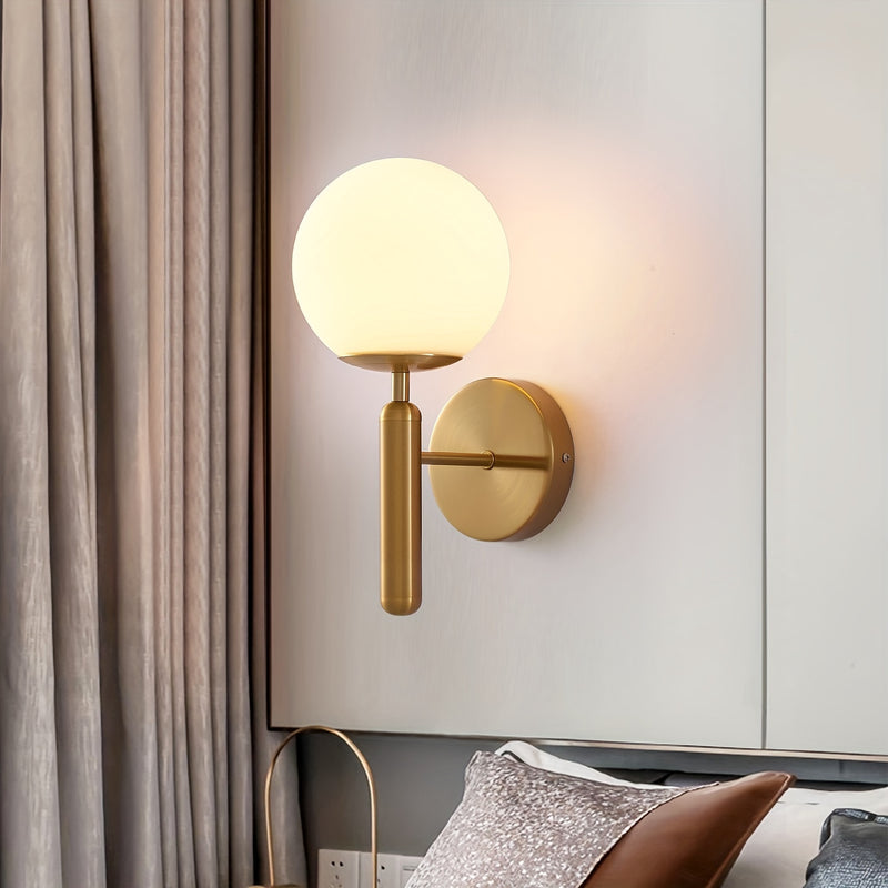 Lámpara de pared de metal moderna, adecuada para sala de estar, dormitorio, baño, pasillo, decoración de cabecera, control de interruptor, base de bombilla G9, excluyendo bombilla esférica.