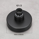 2 piezas de juego de cabezal de ducha de alta presión, 3,9"/5,76" de acero inoxidable montado en la pared, boquilla de silicona redonda duradera, accesorios de baño premium, actualización de lujo, kit central, plástico, para renovación de hogar