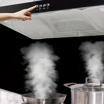 12pcs Filtros Desechables para Campana Extractora - Papel de Filtro Absorbente de Aceite para Ventilación de Cocina, Diseño de Succión Lateral Fácil de Limpiar, Accesorio Esencial de Cocina
