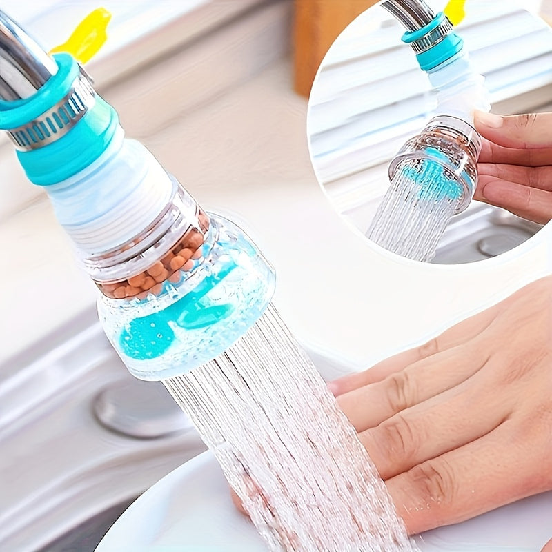 1 filtro de agua giratorio para grifo con purificador, diseño de jarra de plástico, sin necesidad de electricidad, accesorio ahorrador de agua para fregadero de cocina, llenado directo de agua potable