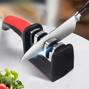 Afiliador Profesional de 3 Etapas - con Mango Antideslizante, Afilado Rápido y Duradero - Colores y Rojo, Construcción Resistente, Ideal para Cocina y BBQ, Regalo Perfecto para el Día del Padre, Herramienta Esencial de Cocina, Diseño Elegante, Material R