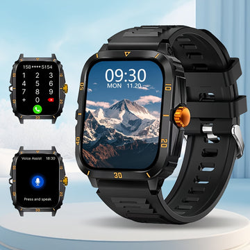 Reloj inteligente nuevo para hombre y mujer, alarma, pantalla de 2.01 pulgadas, notificaciones de mensajes, conexión con teléfono, reproductor de música, múltiples modos deportivos, compatible con iPhone y Android