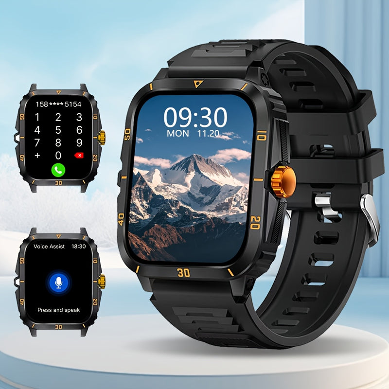 Reloj inteligente nuevo para hombre y mujer, alarma, pantalla de 2.01 pulgadas, notificaciones de mensajes, conexión con teléfono, reproductor de música, múltiples modos deportivos, compatible con iPhone y Android