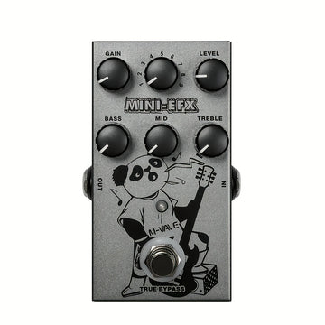 Pedal de Efectos M-VAVE MINI-EFX 9 en 1 con True Bypass, Control Remoto y Alimentación USB - 9 Opciones de Sonido, Pedal Digital Compacto para Guitarras Eléctricas, Bajo, Estilos Musicales Variados, Diseño Artístico Único, Construcción Metálica Duradera