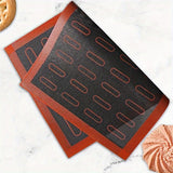 1pc Alfombrilla de silicona perforada para hornear, bandeja antiadherente para horno, herramientas para hornear al aire libre, accesorios de cocina, almohadilla para macarrones para galletas y pasteles.