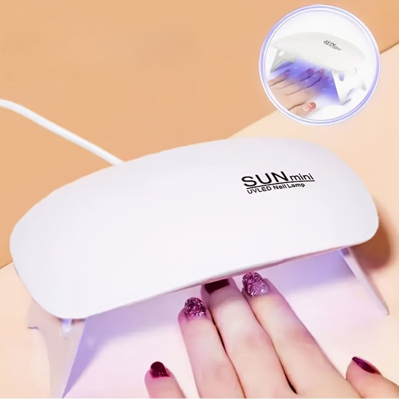 Linterna Portátil Mini para Uñas, Ideal para Gel y Secado, Diseño Plegable con Alimentación USB