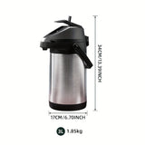 Botella de Agua Caliente Aislada de Acero Inoxidable de 3L con Grifo Fácil de Presionar - Gran Capacidad para Uso en Casa, Coche y Cocina - Mantiene las Bebidas Calientes o Frías - Diseño Duradero y Portátil