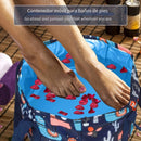 Bañera de pies plegable y portátil para el hogar, bolsa de baño de pies, bañera de pies, lavabo de cara y lavandería al aire libre, bañera de pies para viajes, adecuada para el hogar, exteriores y viajes