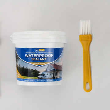 Sellador transparente y impermeable - 500g, sellador transparente para ventanas y techos de vehículos, automóviles, azulejos, pisos, paredes y techos - Duradero, de larga duración y resistente al clima, sella para vehículos, mejoras interiores de RV, vis