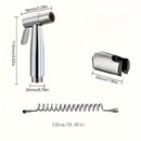 Set de ducha de mano de acero inoxidable de lujo de 3 piezas con rociador de bidé y accesorio de bañera - Montado en la pared, control de desviador, diseño moderno para una mayor comodidad en la limpieza del baño.