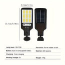New Lámpara de Calle Solar Exterior con Sensor de Movimiento y Control Remoto, IP44 para Patio, Pasillo o Garaje - Luz LED para Jardín