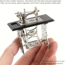 1pc Adorno Vintage de Mini Máquina de Coser de Metal, Coleccionable Decorativo para Uso Interior y Exterior, Creativo, Adornos de Colección