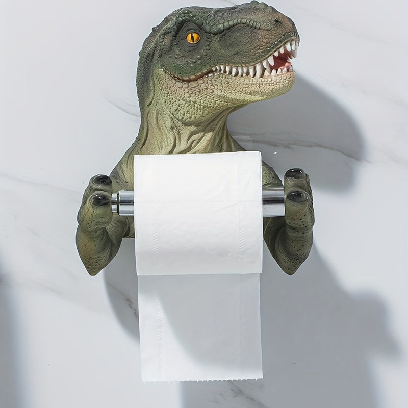 1 Unidad, Soporte De Papel Para Colgar En La Pared Con Diseño De Dinosaurio, Soporte Para Papel Higiénico Montado En La Pared, Decoración Para El Baño