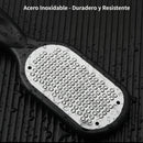 2 piezas, juego profesional de cuidado de pies: Remover + limpiador de pies - Exfolia profundamente la piel muerta, diseño de mango antideslizante, acero inoxidable duradero, perfecto para pedicures en casa y uso en salones, elimine los talones ásperos,