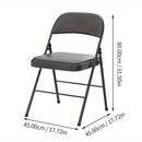 Silla Plegable Versátil con Respaldo de Cojín Suave - Portátil, Estructura de Metal para Hogar, Oficina y Uso Exterior - Ideal para Comedor, Conferencias y Bodas