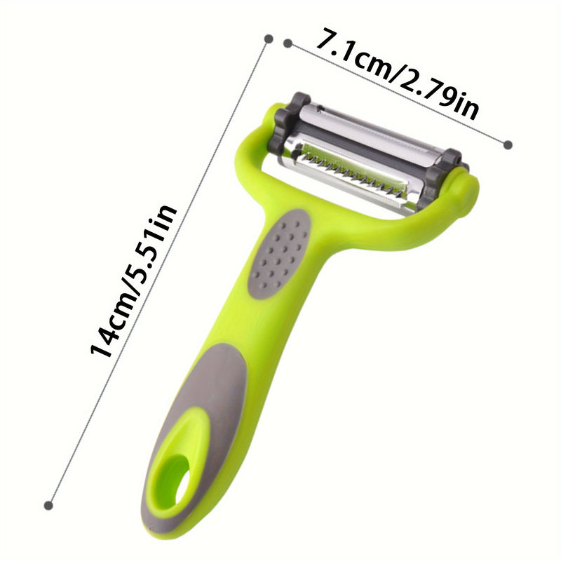 Pelador multifuncional 3 en 1 para frutas y verduras, cuchillo de pelar, rallador y triturador: ¡la herramienta de cocina definitiva! Accesorios de cocina