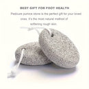 Pediluvio de uso doméstico, piedra volcánica flotante, deslustradora en beige claro, herramienta de masaje elíptica para pies