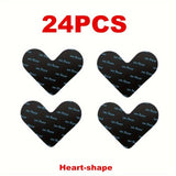 Adhesivos para Alfombras Reutilizables de 4/12/24/36 Piezas, Antideslizantes y Lavables, Evitan que las Alfombras se Muevan o Enrollen los Bordes, Pegatinas en Forma de Corazón Cortables y Aplicables en Diversos Escenarios