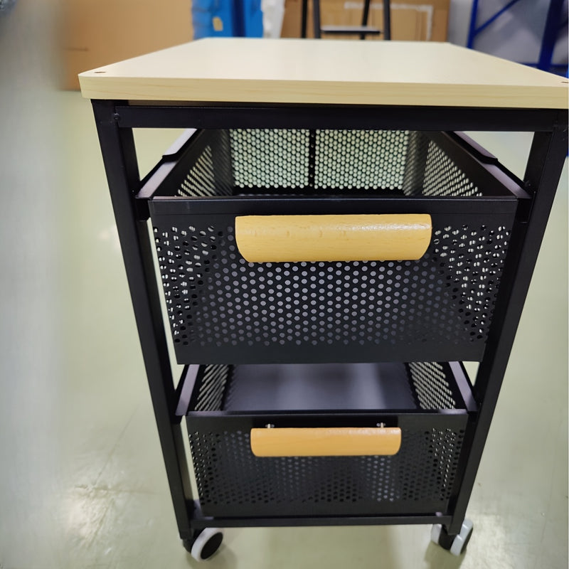 1pieza Estante de almacenamiento de varias capas, 3-4 capas ahorradoras de espacio, metal, estante deslizante, montaje en el suelo, no requiere electricidad, para dormitorio, cocina, camping al aire libre, hogar y camping todo el año, estantes de almacen