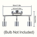Luz de Techo LED Amansour de 3 Luces, Diseño de 3 Llamas Giratorio, Acabado Mate de Níquel - Foco Moderno para Cocina, Sala de Estar, Dormitorio, Montaje Semi-Encastrado, para Control de Interruptor (Bombillas No Incluidas), Luces para Sala de Estar
