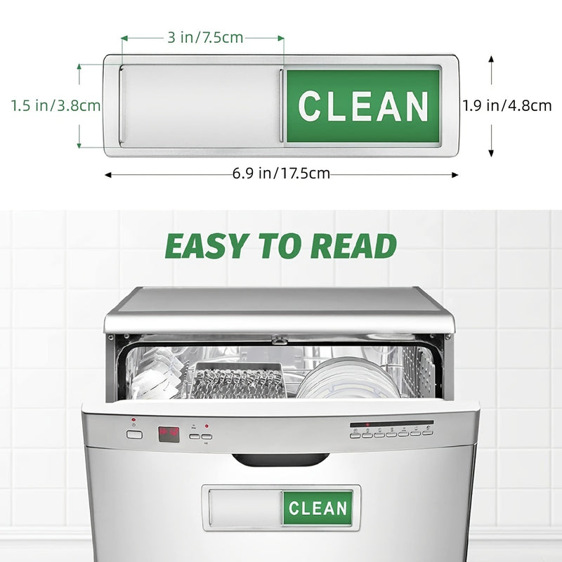 Imanes "Dirty" y "Clean para Lavavajillas (El Obturador Solo Cambia Cuando Lo Empujas) ¡Ideal para el hogar!