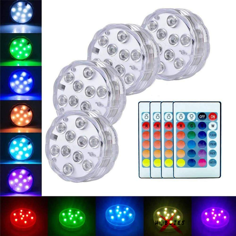Luz Led RGB Sumergible con Control