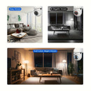 2 cámaras de seguridad de 1080P con visión nocturna Full HD, luces de escena y sirena, audio bidireccional para vigilancia doméstica interior/exterior, pan/tilt/zoom, WiFi habilitado, seguimiento de movimiento - Compatible con Alexa, control inalámbrico,