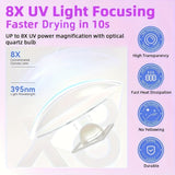 Secador de Uñas Portátil Mini Lámpara LED Profesional para Hogar y Salón, Pluma Secadora Rápida con Luz LED