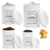 Juego de 4 Tarros para Cocina con Tapas Herméticas