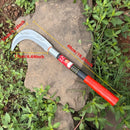 Cuchilla de hierro de manganeso con acabado brillante - Tijeras de poda de doble uso con detalles rojos para el mantenimiento de césped, jardín y bosque - Herramienta agrícola y de jardinería duradera, tijeras de poda de jardín, mango ergonómico, cuchill