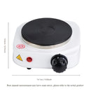 Placa eléctrica portátil con 5 ajustes de calor ajustables - Ideal para cocinar, vaporizar y freír - Superficie antiadherente duradera, 500W, 110V, enchufe de EE. UU., perfecto para dormitorios, oficinas y uso doméstico, esenciales para cocinar en la ofi