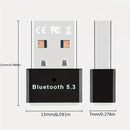 Adaptador USB Inalámbrico 5.3 Para PC, Receptor Dongle Inalámbrico USB Para Computadora Portátil/auriculares/teclado/altavoces De Mouse, Para Windows 11/10/8.1 Plug And Play, Compatibilidad Automática Con Versiones Anteriores Con Dispositivos 3.0/4.0/5.0