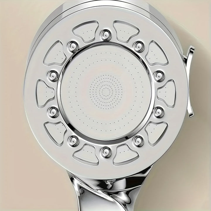 Cabeza de ducha de pared moderna de 25 patrones, sin electricidad, mano de ducha de alta presión para baño, ducha de agua caliente para hogar, grifo de baño de lluvia, 1 pieza