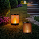 1 lámpara solar para exteriores, gran luz solar colgante para jardines, luces LED solares de metal, adecuadas para jardines, patios, balcones, pasillos, césped, regalos para familiares, amigos, Navidad, Halloween, Acción de Gracias