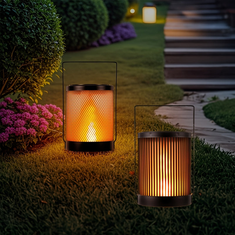 1 lámpara solar para exteriores, gran luz solar colgante para jardines, luces LED solares de metal, adecuadas para jardines, patios, balcones, pasillos, césped, regalos para familiares, amigos, Navidad, Halloween, Acción de Gracias
