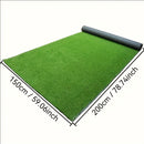 Césped artificial verde, 1 rollo de 200.0 x 150.01 cm o 200.0 x 100.0 cm o 199.97 x 50.01 cm, para canchas de fútbol, jardines, bodas, decoración de terrazas y RV, césped plástico para cercas