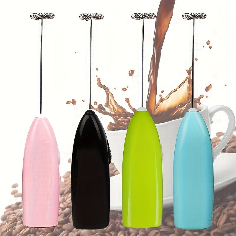 Paquete de 1, Batidor eléctrico de huevos, Batidor de leche para café, Cappuccino, Mezclador de crema, Accesorios de cocina, Mini mezclador portátil, Utensilios de cocina