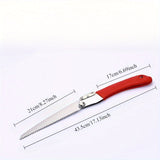 Sierra Plegable Portátil con Hoja Reemplazable - Tijeras de Jardinería Manuales para Recortar Ramas, Construcción Duradera de Plástico y Metal, Mango Azul Ergonómico para Jardinería, Paisajismo, Proyectos DIY, Tijeras de Podar