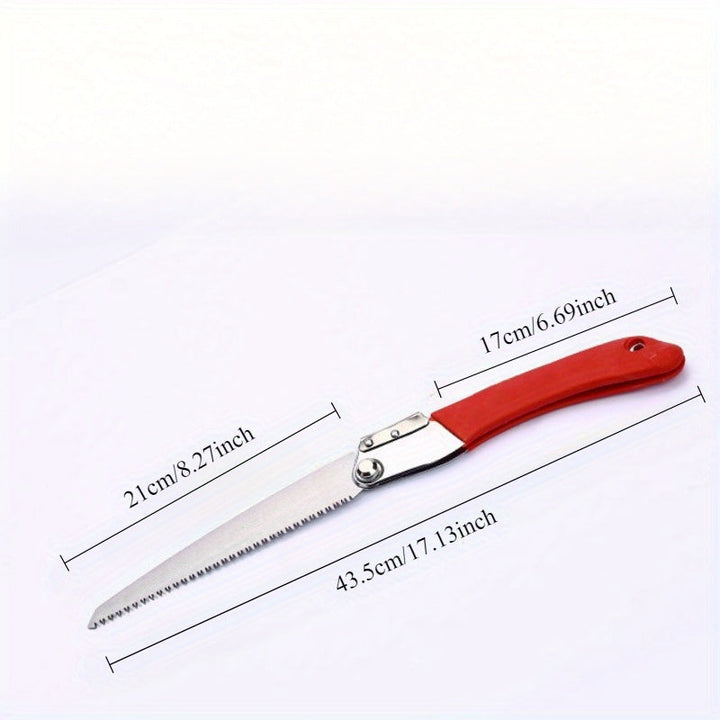 Sierra Plegable Portátil con Hoja Reemplazable - Tijeras de Jardinería Manuales para Recortar Ramas, Construcción Duradera de Plástico y Metal, Mango Azul Ergonómico para Jardinería, Paisajismo, Proyectos DIY, Tijeras de Podar