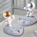 Soporte Creativo para Móvil y Tableta de Astronauta - Material Duradero de ABS, Diseño Divertido de Dibujos Animados con Estatua Dinámica de Astronauta, Perfecto para el Hogar, Oficina y Clases en Línea, Decoración de Astronautas