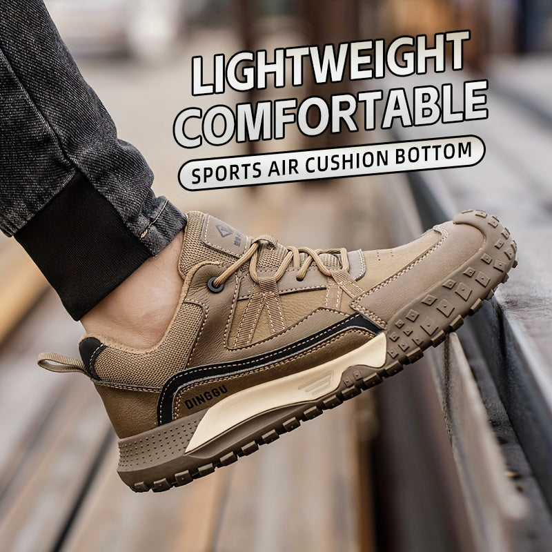 Botas de Seguridad para Hombre, Punta de Acero, Antideslizantes, Resistentes a Impactos y Perforaciones, Calzado Multifuncional de Alta Calidad para Caza, Senderismo y Uso Diario o Casual