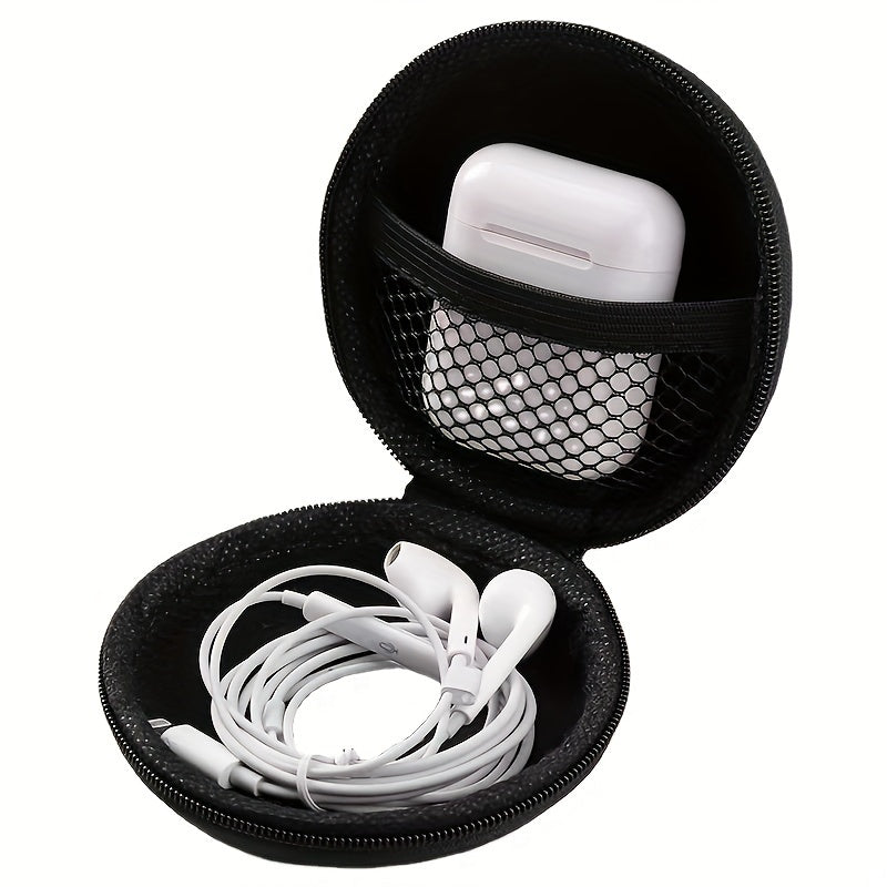 1pc Funda Suave Duradera para Kalimba y Piano de Pulgar - Bolsa de Almacenamiento Portátil de Material PP Negro con Cremallera para Auriculares Inalámbricos, Auriculares y Accesorios, Ideal para Músicos
