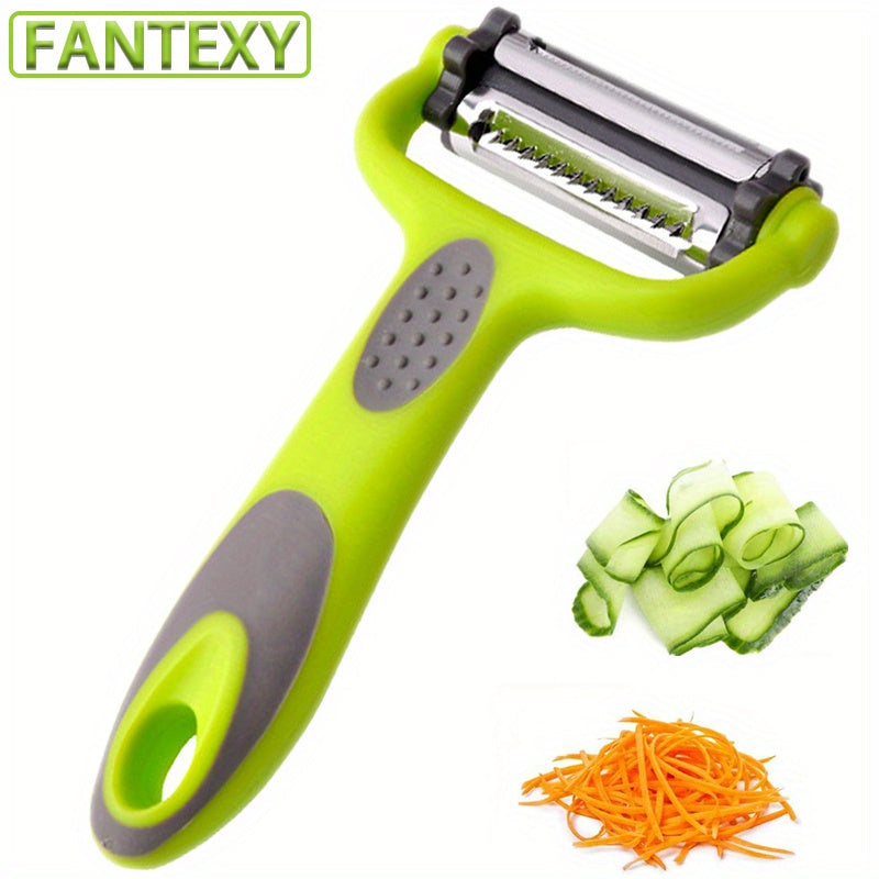 Pelador multifuncional 3 en 1 para frutas y verduras, cuchillo de pelar, rallador y triturador: ¡la herramienta de cocina definitiva! Accesorios de cocina