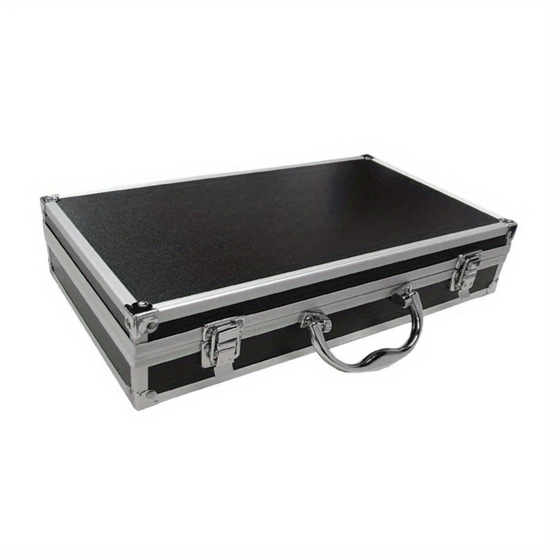 Conjunto de micrófono de tarjeta de sonido, estuche de aluminio, micrófono inalámbrico universal, bolsa portátil, maleta de carcasa dura, accesorios de mezclador.