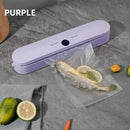 Máquina de sellado inteligente con pantalla LED mejorada, con gran capacidad de almacenamiento - Recargable por USB, batería de litio, eficiente para la conservación de alimentos, organización de la cocina | Accesorio de cocina moderno | Dispositivo reca